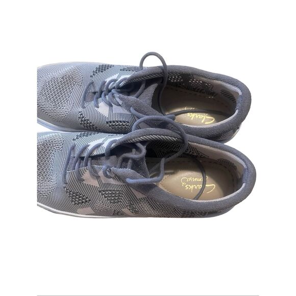 Clarks Womens Gray Somerset Glove Glitter Lace Up Sneakers Shoes Size 9.5M - Picture 9 of 9